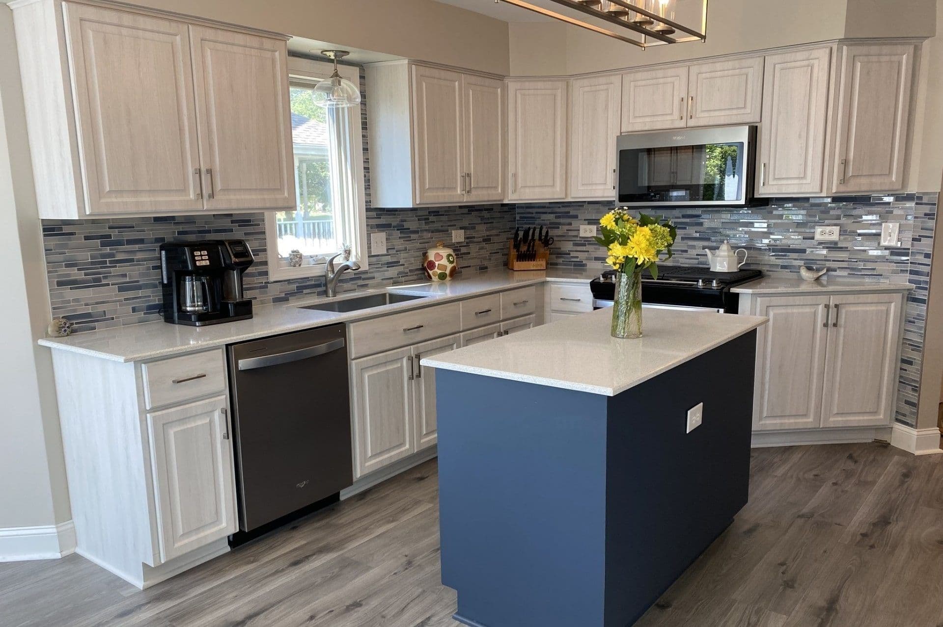 White and Blue Kitchen