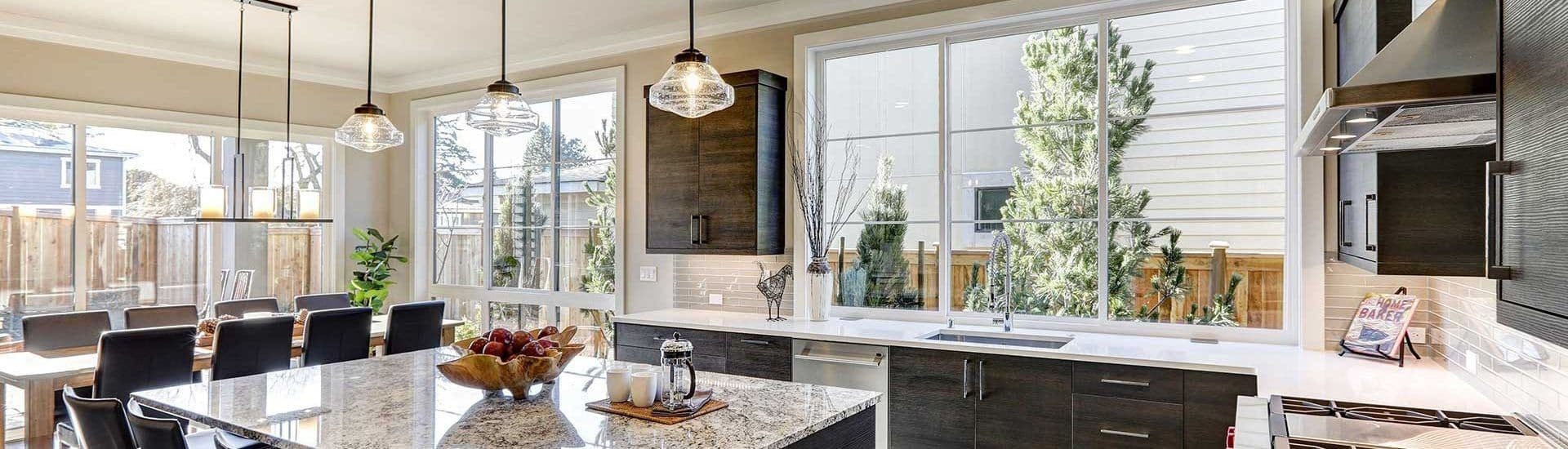 Windows in Kitchen